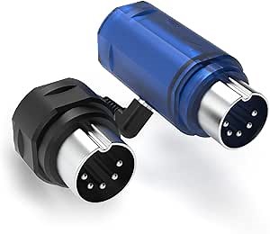 CME WIDI Master Blue - Limited Edition - Premium Bluetooth MIDI Adapter via 5-pin DIN MIDI - Ultra Low 3ms Latency - Advanced Wireless MIDI for Synthesizer EWI Keytar Pedalboard Digital Piano