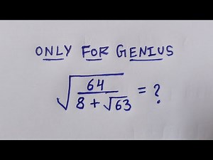 China || A Nice Square Root Math Problem