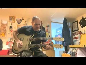 Danelectro Double Neck DC 6/12 Silverburst Demo only Tony Semo Original music