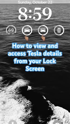 How to sdd #Tesla widget for quick voew and one touch access #app #widget