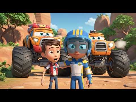 🦕 PAW Patrol & Blaze: The Ultimate Mega Torque T-Rex Power Rescue!