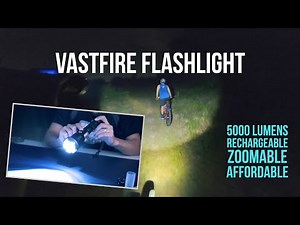 VASTFIRE 5000 Lumens Flashlight Review | High-Power, Zoomable and Affordable Seachlight