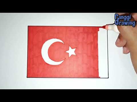 How to Draw The Flag of Turkey