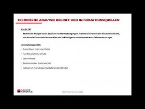 Webinar des Monats - Grundlagen der Charttechnik