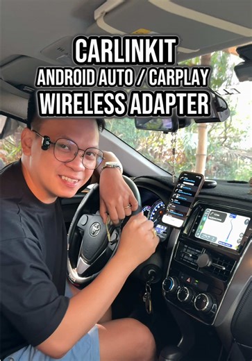Carlinkit 2 in 1 Wireless CarPlay and Android Auto Adapter Plug and Play Wire to Wireless with 5.8 Gigahertz Auto Reconnect #WirelessCarPlay #AndroidAuto #CarGadgetsPH #CarTech #autoaccessories