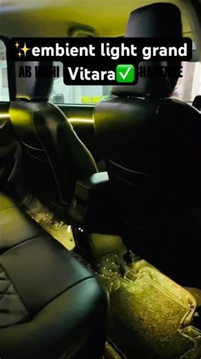 Grand Vitara Ambient Light Installation 😍 Full Interior Glow Upgrade