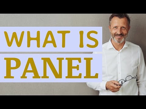Panel | Meaning of panel