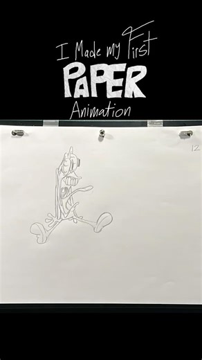My First PAPER Animation 📃 #animation #cartoon #paperanimation
