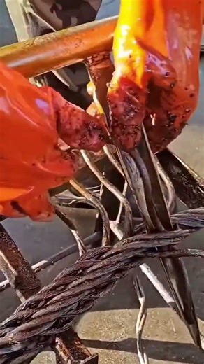 Wire cable installation using simple tools easy fast process #shorts