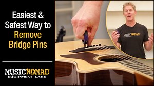 Watch How to pull bridge pins on your Acoustic Guitar with MusicNomad's GRIP Puller on Amazon Live