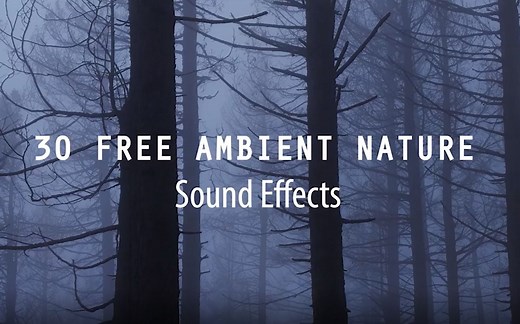 【音效分享】30个免费自然环境音效 | 可用于视频制作「Debrup Travel & Films」