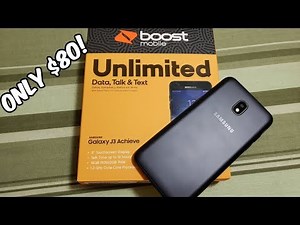 Samsung Galaxy J3 Achieve Detailed Unboxing and First Boot Up (Boost Mobile) HD