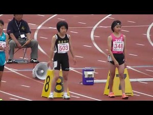 小6女子_80mH決勝_第34回北海道小学生陸上20160718