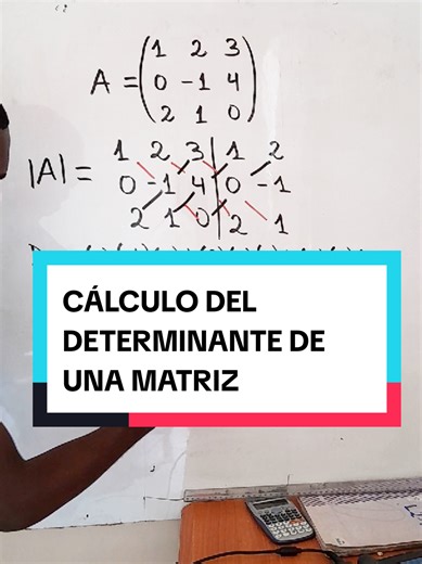 CÁLCULO DEL DETERMINANTE DE UNA MATRIZ : MÉTODO DE SARRUS📌🇬🇶🇲🇽🇨🇱🇦🇷🇵🇦🇺🇲🇺🇾🇵🇪🇻🇪 #math #bachillerato #matricesydeterminantes #aprenderentiktok #sarrus