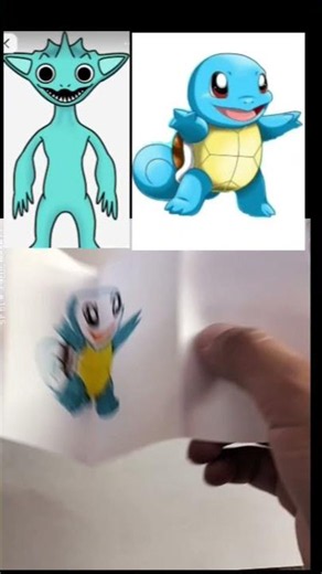💙 Can You Find Squirtle Before the Monster? 👀 | Hidden Character Challenge #shorts
