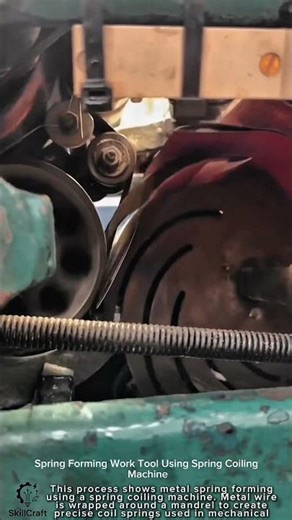 Spring Forming Work Tool Using Spring Coiling Machine #worktool