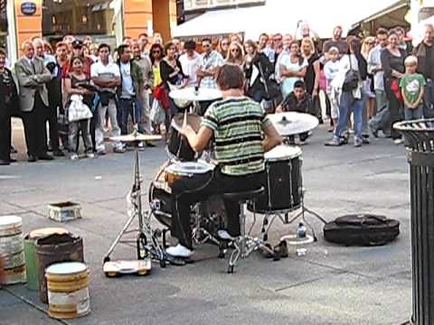amazing Drummer... street performer