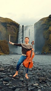 364K views · 18K reactions | Isn't this heaven? I'm traveling through Iceland with my cello for one week. The natural scenery I'm seeing here is incredible. It makes me grateful and in awe to be able to live on this earth. The Ground - Ola Gjeilo #cello #ClassicalMusic #iceland #nature #waterfall | Jodok Cello | Facebook