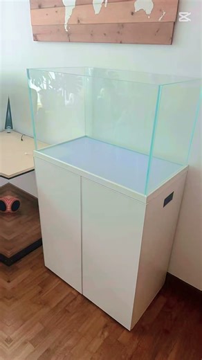 AIDEAL Custom Stream Tank | 70×50cm White Plant Tank with Bottom Sump