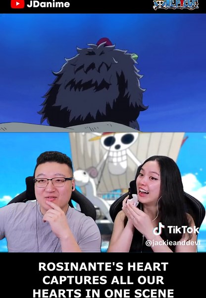 Watch our full reaction on YouTube JDanime 2! #onepiece #onepiecefan #luffy #luffyonepiece #onepiecefan #anime #reaction #jdanime #strawhatpirates #dressrosa #trafalgarlaw #rosinate