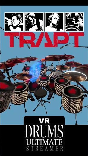 Drumming in virtual reality to Trapt - Headstrong. Performance by Lano on a Meta Quest. #VR #Drums