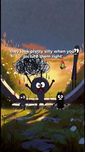 Imagine Your Worries As Cartoon Characters #anxietyrelief #mentalhealth #shorts #viral