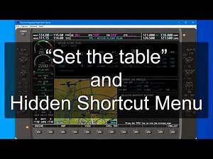Two Quick G1000 Tips - Setting the Table & Hidden Shortcut - How to add a waypoint/edit flight plan