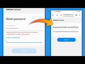 Fix Samsung Passwords need to be at least 8 characters long andinclude letters, numbers, and symbols