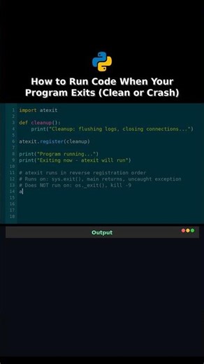 How to Run Code When Your Program Exits Clean or Crash #howto