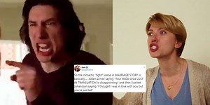 A scene from Marriage Story has become December's greatest meme