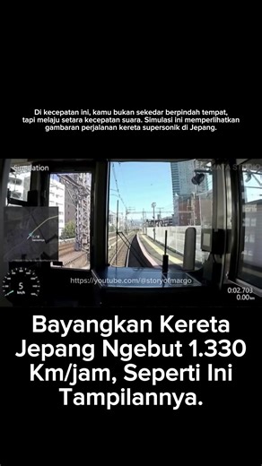 Simulasi Kereta Supersonik Di Jepang