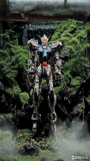 Gundam Awakens in the Forest 🌲⚙️✨