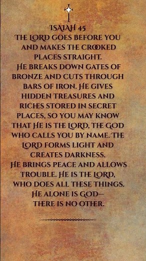 GOD Goes Before You | Isaiah 45 — A Powerful Scripture of Breakthrough