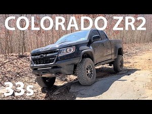 Chevy Colorado ZR2 Off Road 4x4 Nitto Ridge Grappler 285/70r17 33 Inch Tires on Stock Rims Wheels