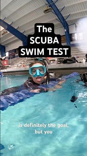 The Scuba swim test for certification is not hard 🤿🏊‍♀️💦 #scubadiving #swimming