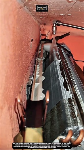 Coil cleaner worktool that sprays high pressure water to remove AC dirt efficiently #worktool