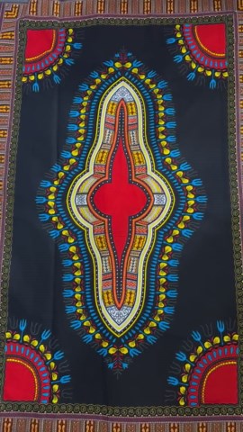 African Dashiki Fabric - Red and Black Fabric -100% Cotton - Print With Multiple Colors (per Yard) - Etsy