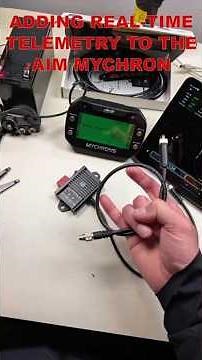 Final wiring for the AIM Mychron5 with the PodiumConnect/Micro real-time telemetry system