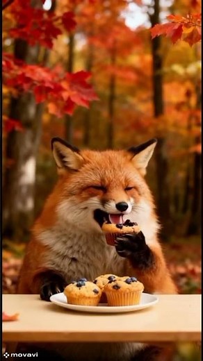cute FOX eating food yummy 😋 The little fox is savoring its delicious meal. #cute #animals