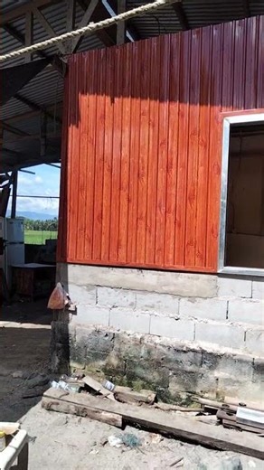 standard window jam and woodlike cladding combination