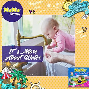 26 reactions · 22 shares | Don’t have time for a long bath? Changing clothes would be a hassle? Would the baby splash a lot of water everywhere? Just wash her hands! Washing hands with warm water helps in balancing out the body temperature as well as keep the babies germ free all day! #NanaSmarty #Babycare #Summertips | NaNa - Baby Diapers | Facebook