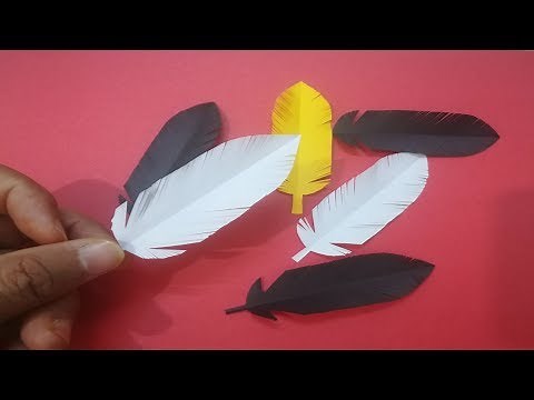 DIY Crafts | How to Make Paper Feathers Easy | paper Feather making