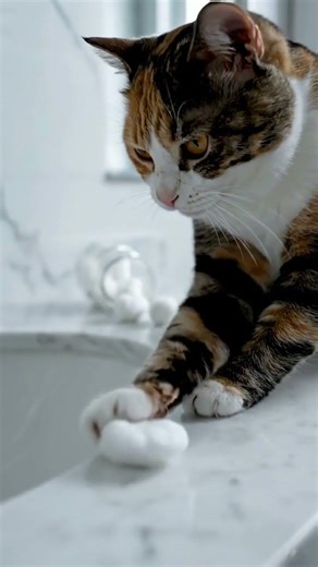 Tiny Sink Heist, Innocent Look at the End #cat #cute #funny #cutecat