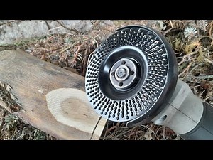 Grinding wheel, rasp, abrasive disc for wood. Test