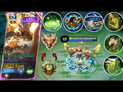 GLOBAL URANUS NEW BUILD FOR UNLIMITED HEALING AND SUPER TANKY | THIS BUILD IS TOTALLY BROKEN - MLBB