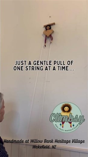 Meet Climbsy — the classic climbing toy that turns simple string-pulling into pure delight. Handmade