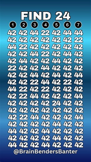 Your Observation Skills Get Tested Here #findthenumber #challenge #braintraining