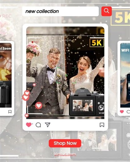 NBD 5K&64MP Digital Cameras For Photography, 16X Optical Zoom Camera With WiFi & App Control, Vlo...