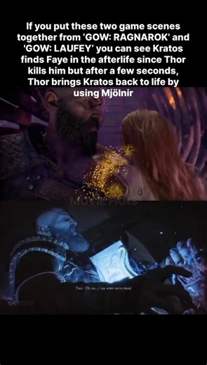 God Of War: Ragnarok and God Of War: Laufey Parallels #shorts #godofwar #kratos