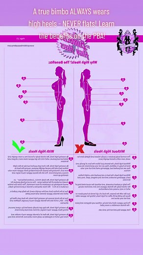 A true bimbo wears high heels ALWAYS! learn about the benefits here: http://www.pinkbimboacademy.com/2020/11/12/the-pba-guide-to-bimbos-and-high-heels-1-introduction/ #heels #heelschallenge #highheels #shoes #fashion #bimbo #bimbofication #bimbotiktok #pba #pinkbimboacademy